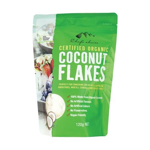 Chef's Choice Organic Coconut Flakes 120g - Peter's of Kensington