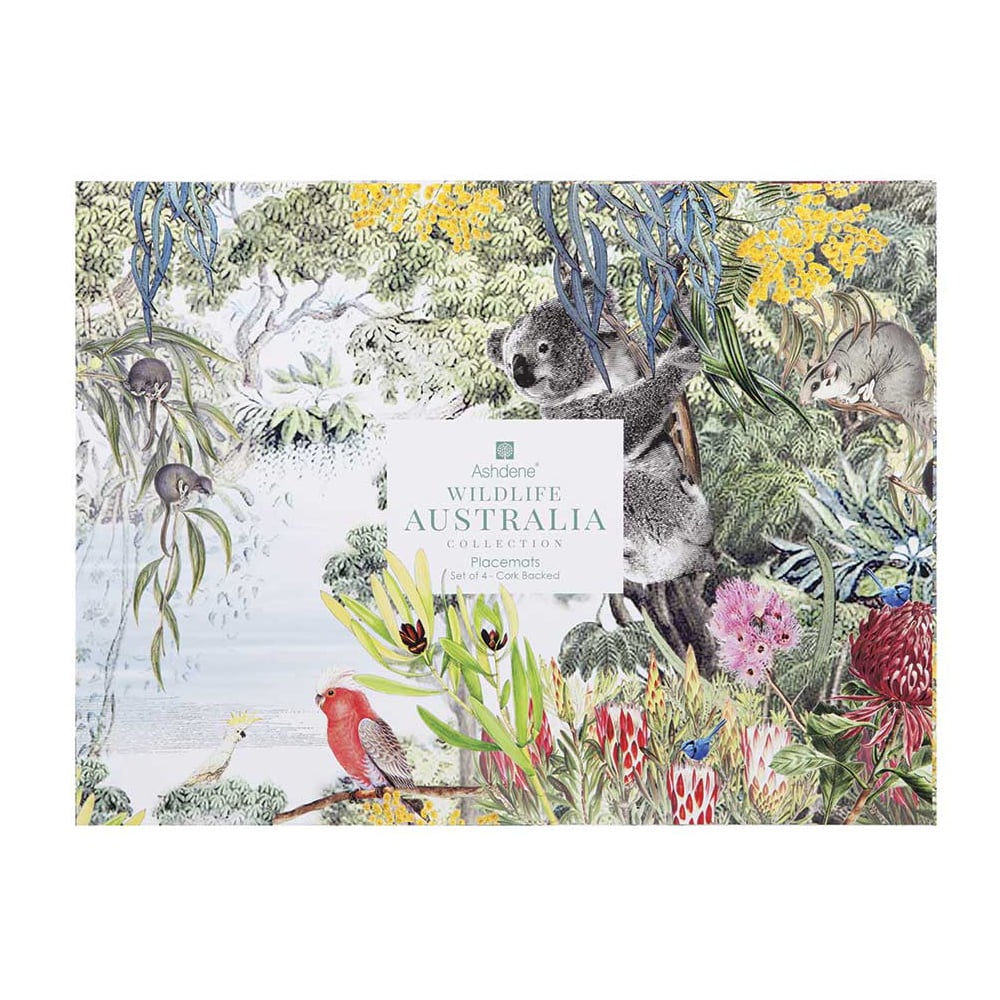 Ashdene Wildlife Australia Placemat Set 4pce Peter's of Kensington