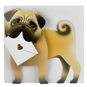 Special Delivery Cards - Monty Pug Fold-Out Card