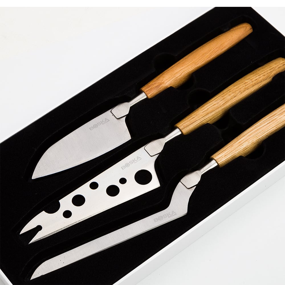 Boska Life Cheese Knife Oak Set 3pce Peter's of Kensington