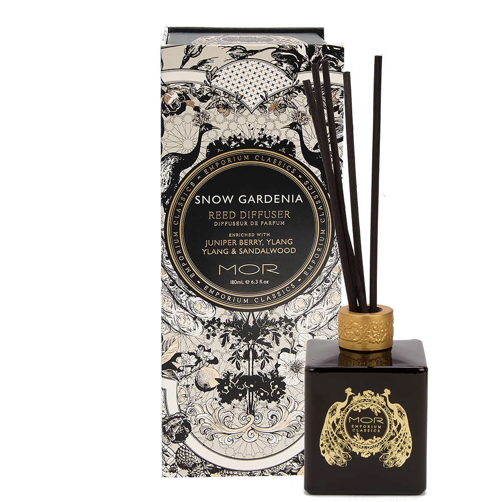 Mor Emporium Classics Snow Gardenia Reed Diffuser 180ml Peter's of