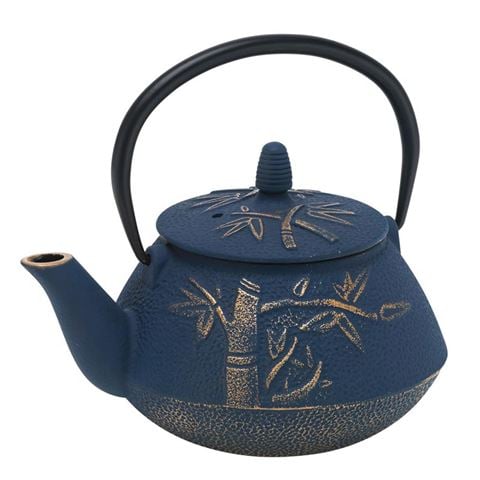 Avanti - Bamboo Cast Iron Teapot Navy/Bronze 800ml