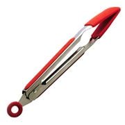 RSVP - Endurance Square Tip Silicone Tongs Red