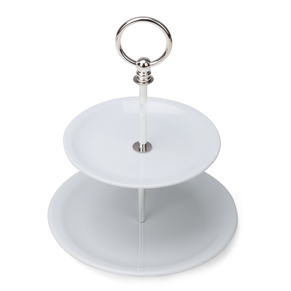 Pillivuyt - Two-Tiered Cake Stand | Peter's of Kensington