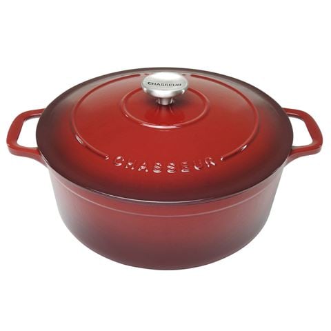 Chasseur Round French Oven Bordeaux 28cm/6L - Peter's of Kensington