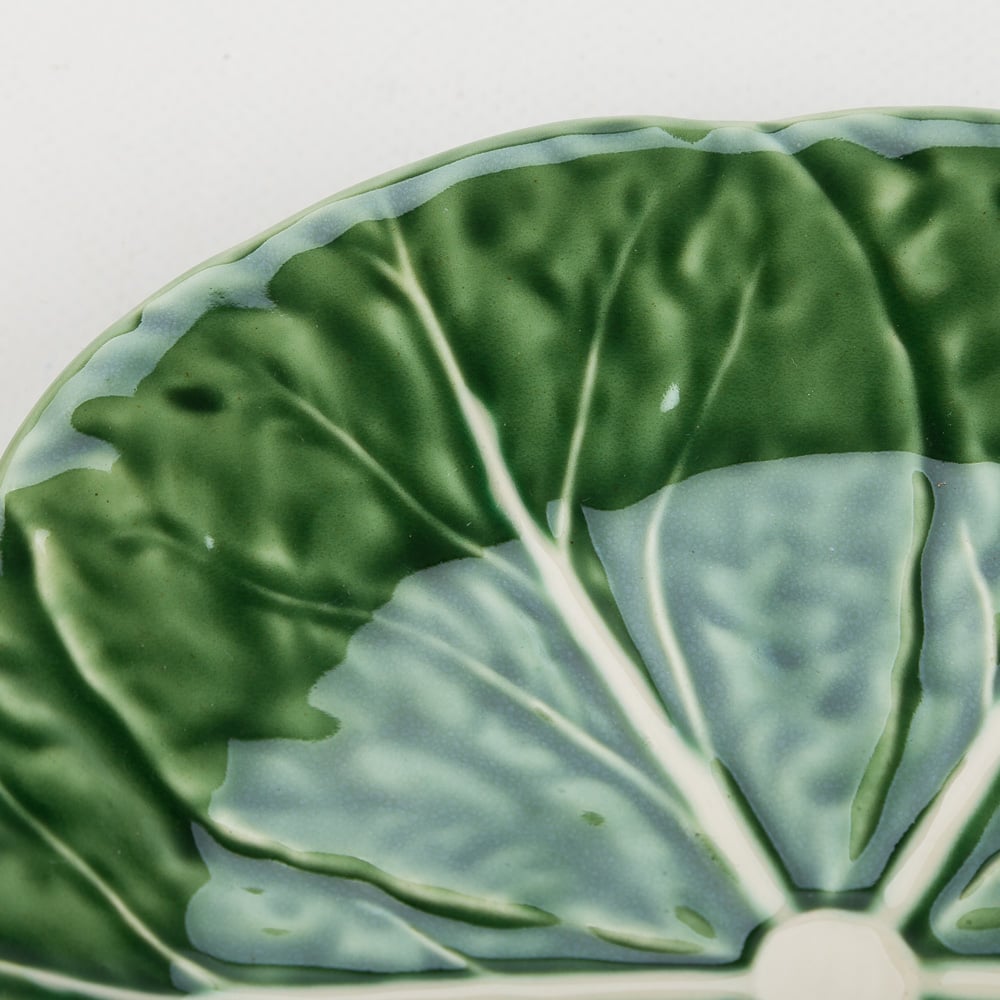 Bordallo Pinheiro Cabbage Green Plate 19cm Peter's of Kensington