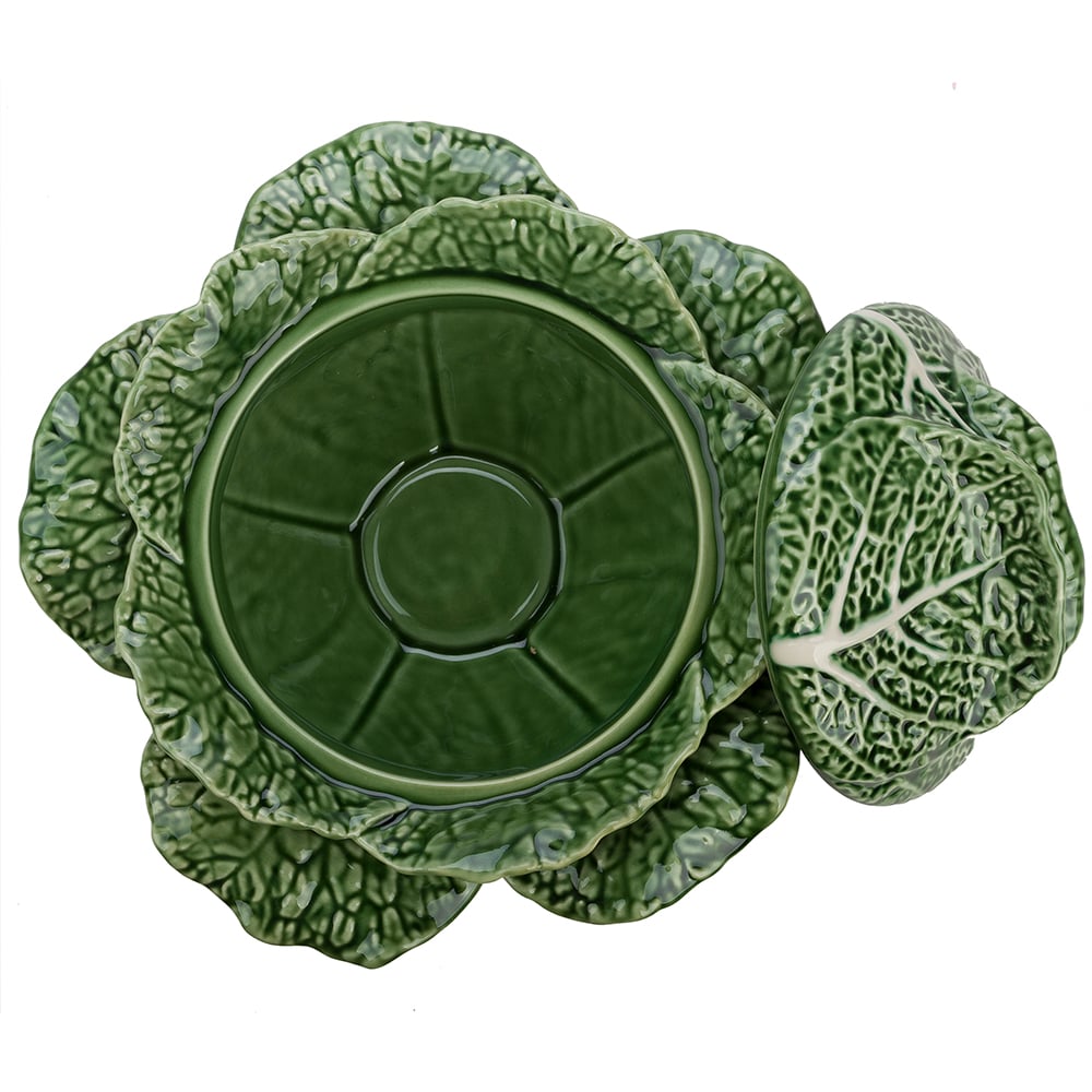 Bordallo Pinheiro Cabbage Green Tureen 2L Peter's of Kensington