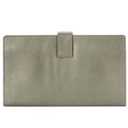 Redd Leather - Leather Travel Wallet With Tab Closure Pewter