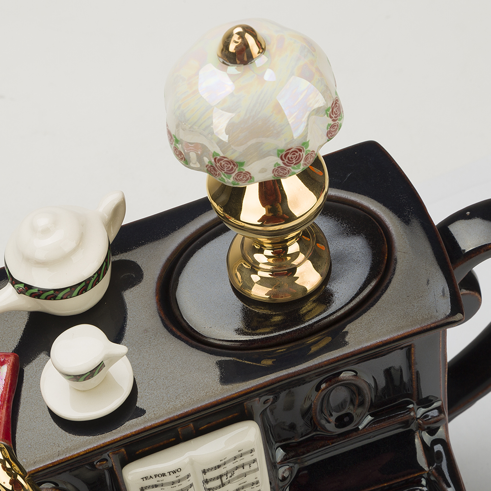 The Teapottery Teapot Piano Tea Dance Large Peter's of Kensington