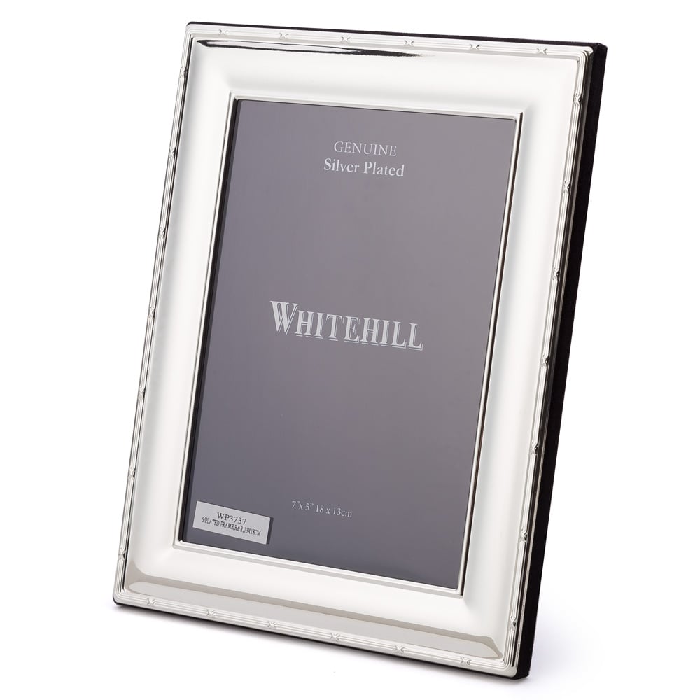 Whitehill Silver Plated Reed And Ribbon Frame 13x18cm Peters Of