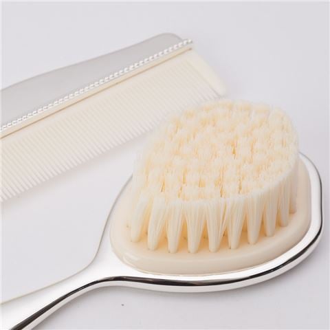 Whitehill - Silver Plated Newborn Brush & Comb Set 2pce