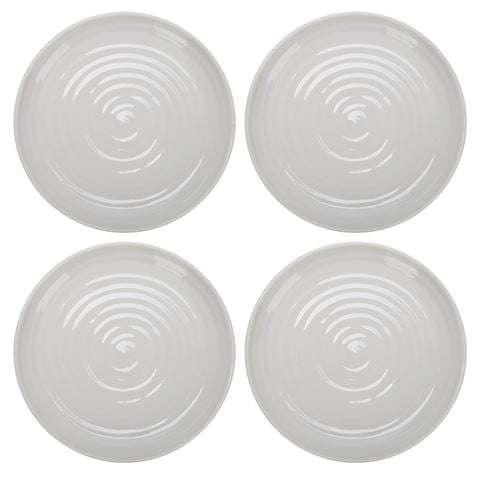 Portmeirion - Sophie Conran Coupe Plate White Set 4pce