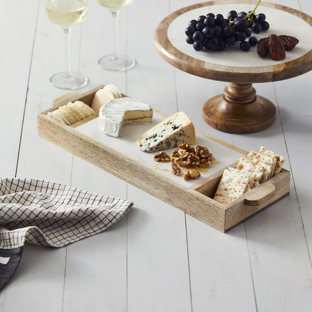 Academy Home Goods Eliot Footed Serving Platter 30cm Peter's of