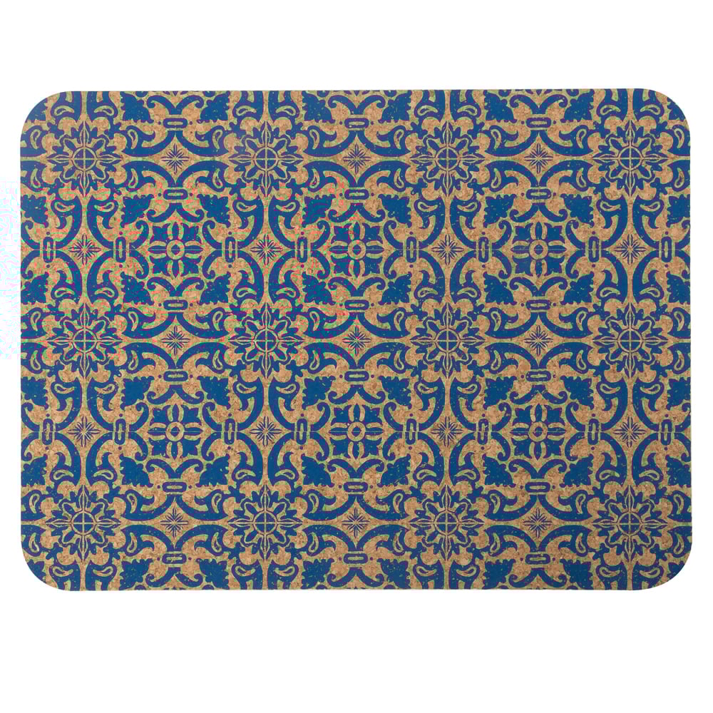 Peter's Portuguese Tile Cork Placemats Set 40x30cm 4pce Peter's of