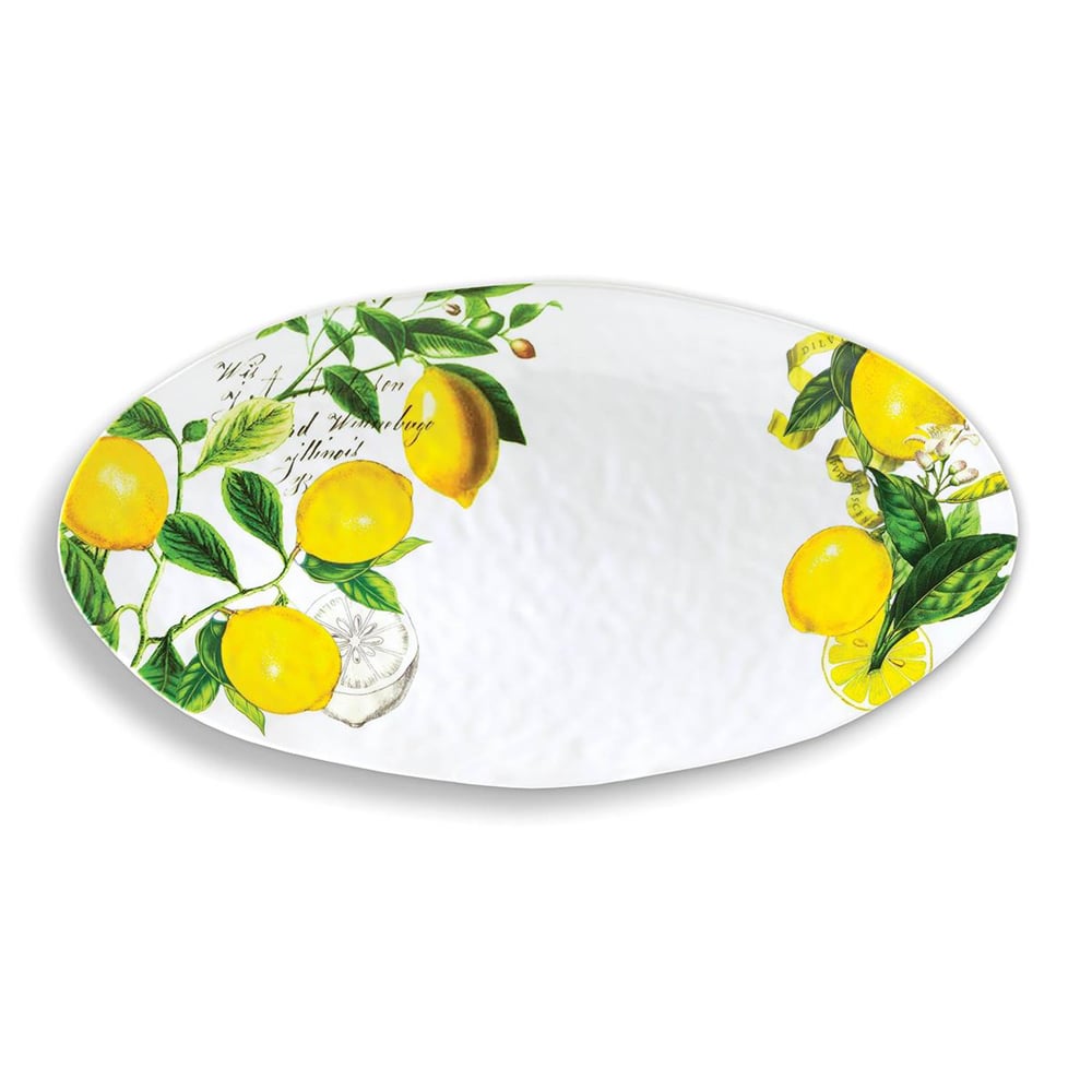 Michel Design - Lemon Basil Oval Platter | Peter's of Kensington
