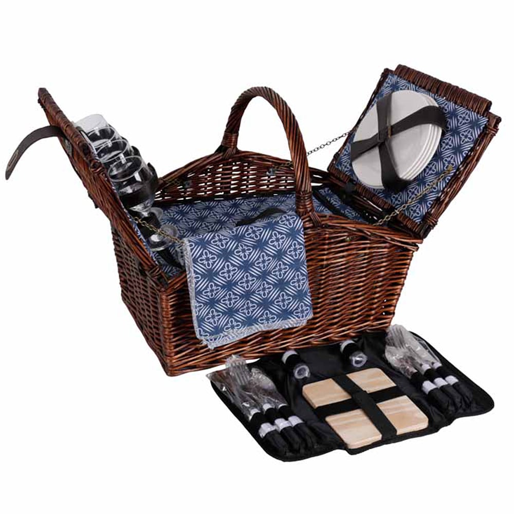 Satara Torquay Wicker Picnic Basket Set For Four Peter S Of Kensington