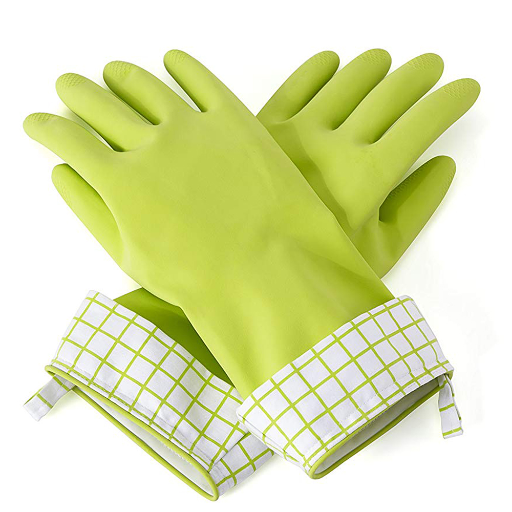 Full Circle Natural Latex Cleaning Gloves Green Large Peter's of