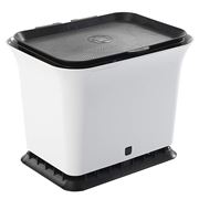 Full Circle - Fresh Air Kitchen Compost Collector White/Grey