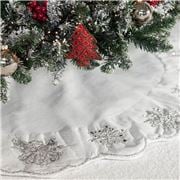 Infingo - Angel Christmas Tree Skirt Silver