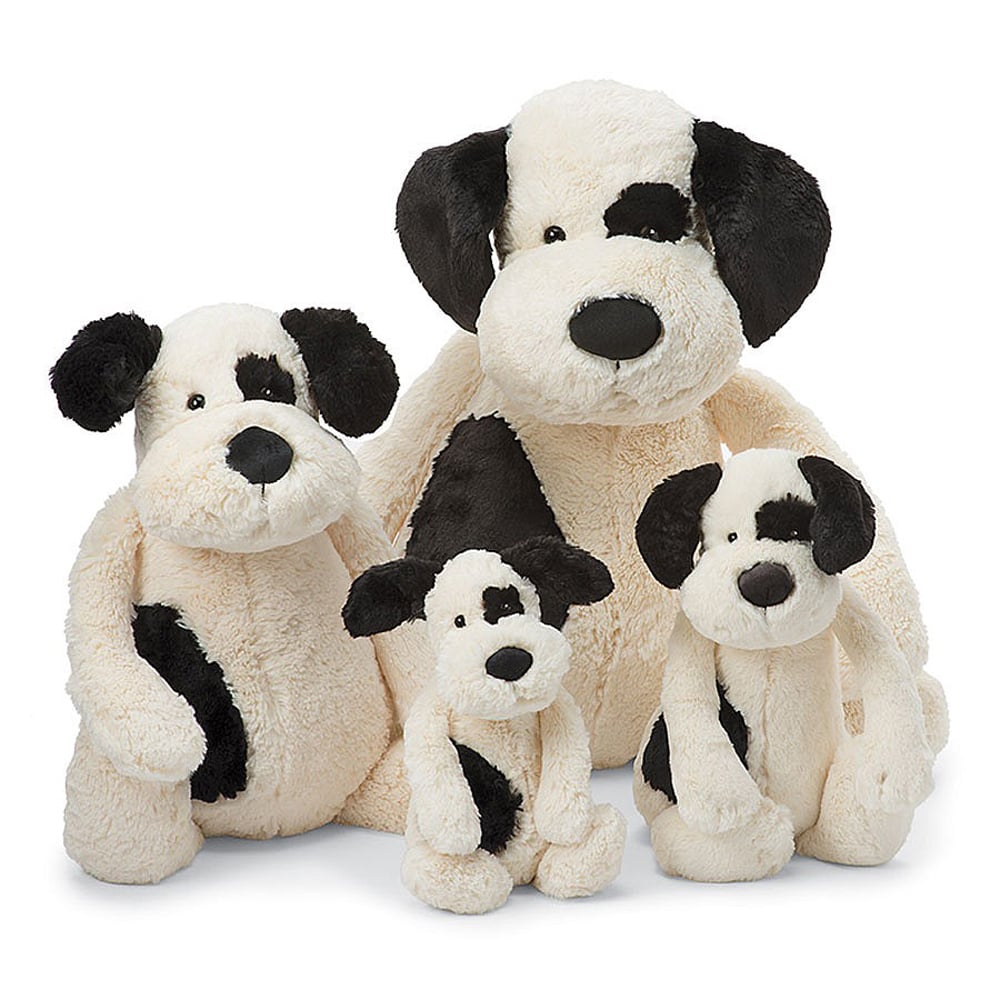 Jellycat - Bashful Puppy Black/Cream Medium | Peter's of Kensington