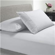 Bianca - Heston 300TC Fitted Sheet Combo White Double 3pce