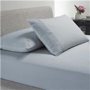 Bianca - Heston 300TC Fitted Sheet Combo S/Blue Double 3pce