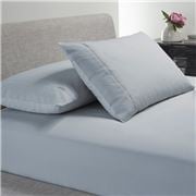 Bianca - Heston 300TC Fitted Sheet Combo S/Blue Queen 3pce