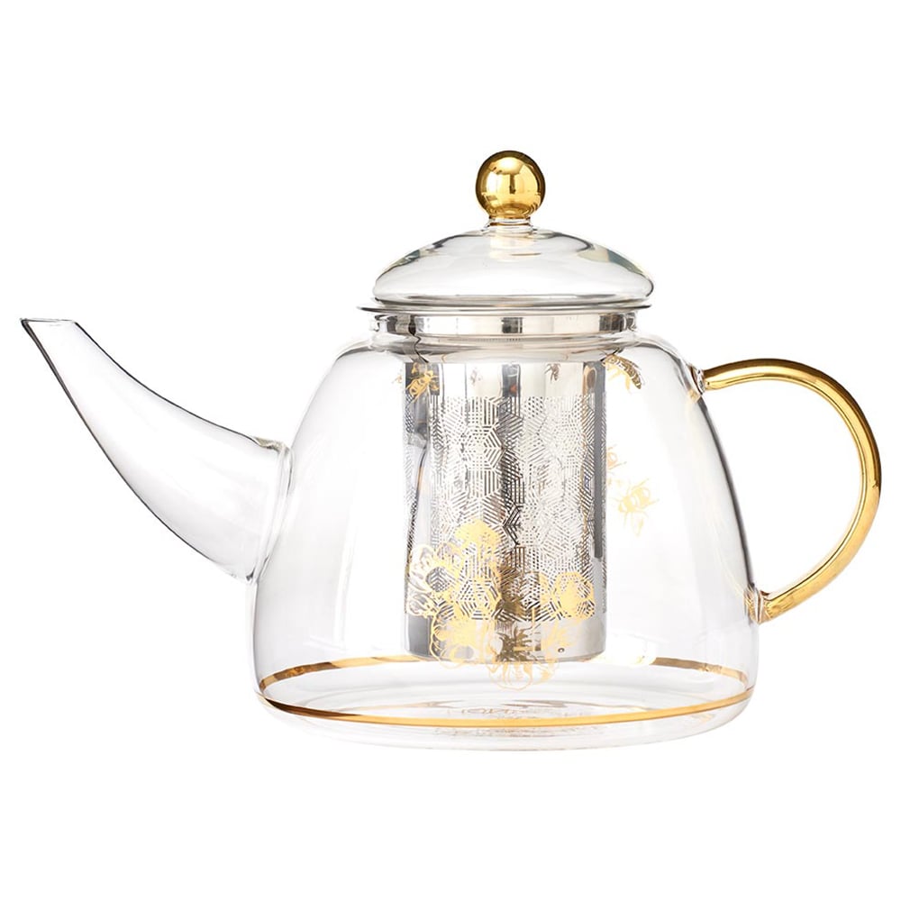 Ashdene Honey Bee Glass Teapot Peter's of Kensington