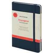 Moleskine - Voyageur Hard Fabric Cover N/Book Ocean Blue Lg