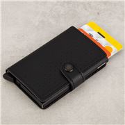 Secrid - Perforated Leather Mini Wallet Black