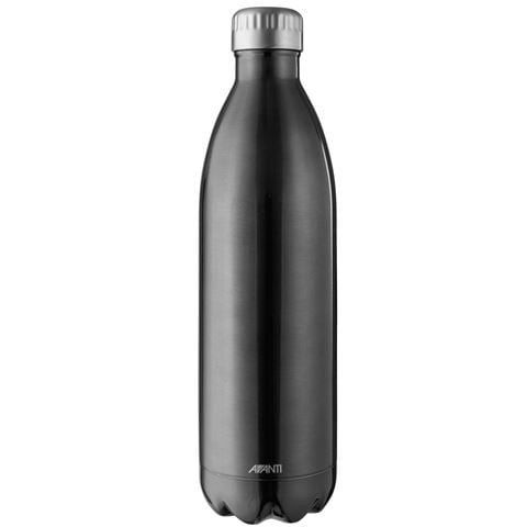 Avanti - Fluid Insulated Bottle Gunmetal 1L | Peter's of Kensington