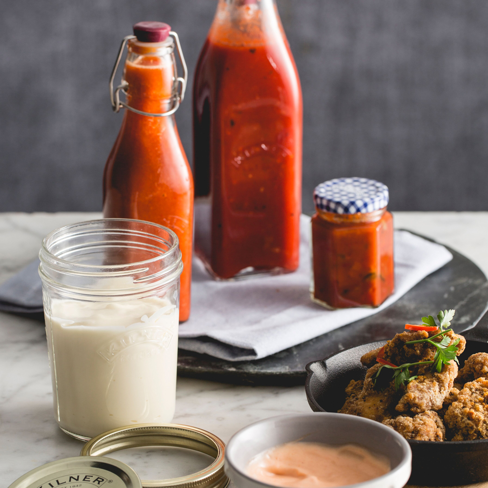 Download Kilner - Mayonnaise & Sauce Glass Jar Set 350ml 4pce ... Yellowimages Mockups