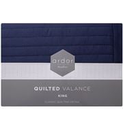 Ardor - Boudoir Classic Quilted Valance King Navy