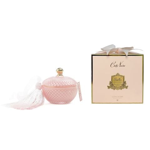Cote Noire Ltd Ed. Round Art Deco Candle Pink 300g - Peter's of Kensington