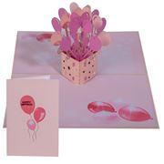 Colorpop - Happy Birthday Balloon Box Greeting Card Pink