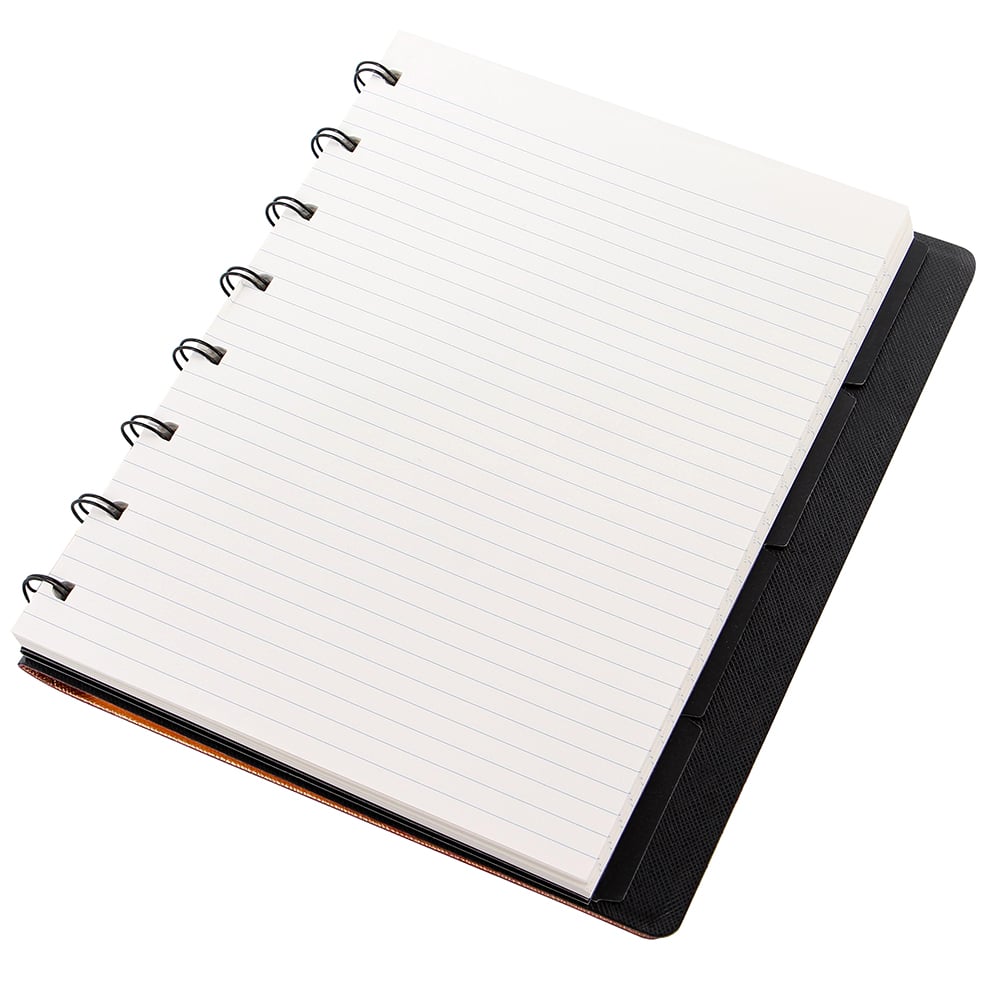 Filofax Saffiano A5 Refillable Notebook Rose Gold Metallic Peter's