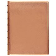 Filofax - Saffiano A5 Refillable Notebook Rose Gold Metallic