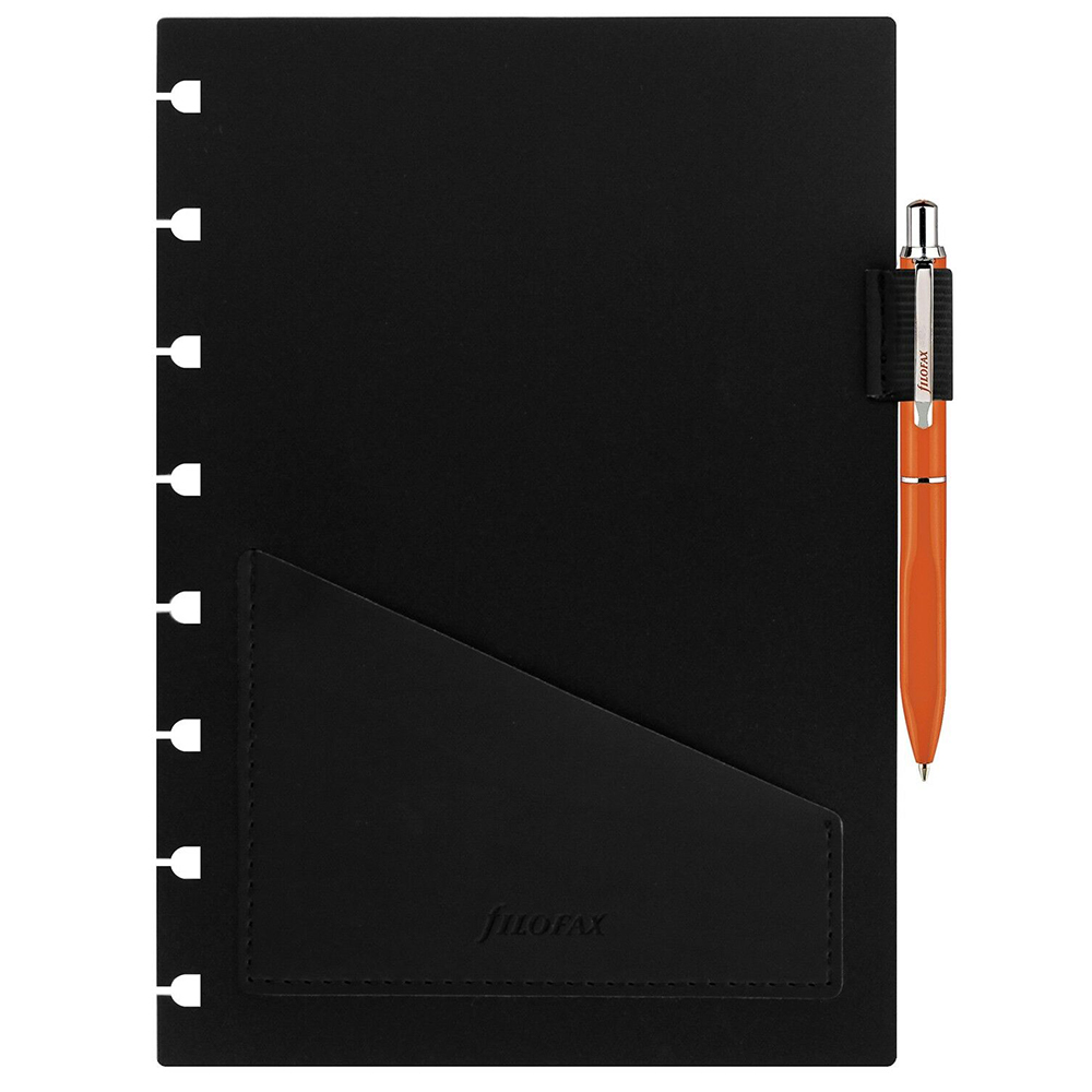 Filofax A5 Notebook Pen Holder Orange Peter