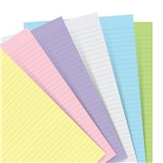 Filofax - Ruled Paper A5 Notebook Refill Pastel 60pce