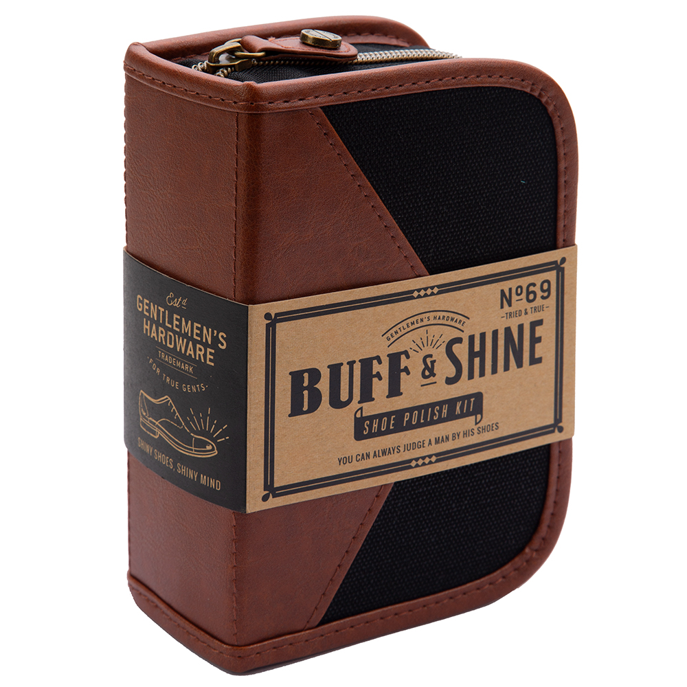 gentlemen's hardware shoe shine kit
