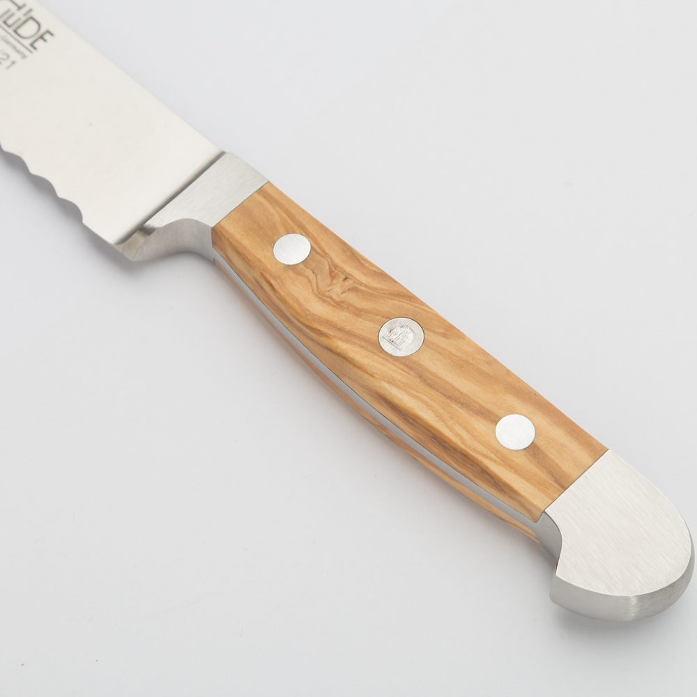 Gude Alpha Olive Bread Knife 21cm Peter's of Kensington