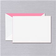Crane & Co - Foil Edged Card Pink Set 6pce