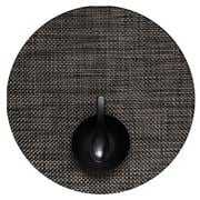 Chilewich - Basketweave Round Placemat Carbon 38cm