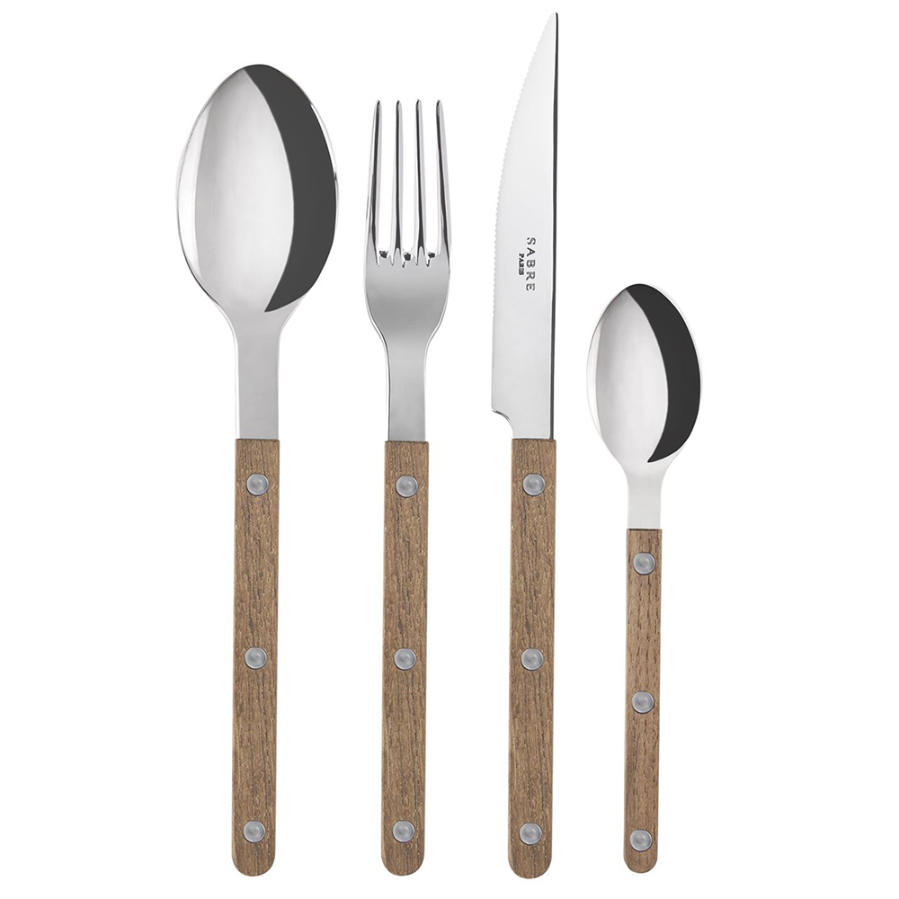 Sabre - Bistrot Cutlery Teak Set 16pce | Peter's of Kensington