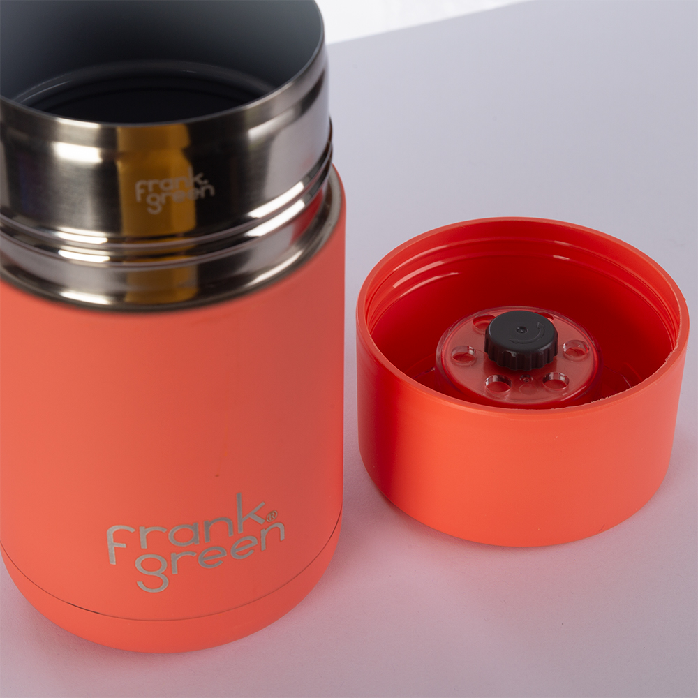 Frank Green Reusable Cup Ceramic Living Coral 295ml Peter's of