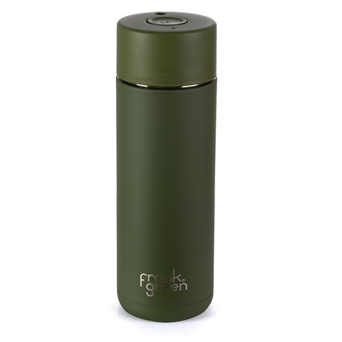 Frank Green - Water Bottle Ceramic Khaki 595ml | Peter's of Kensington