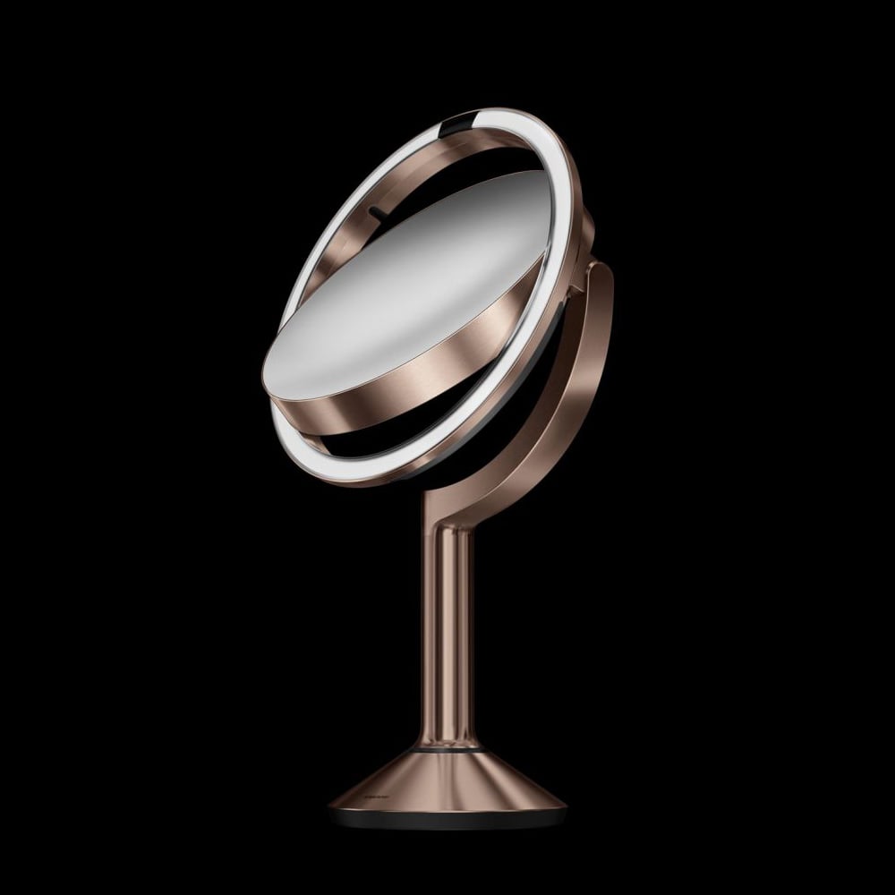 Simplehuman Rechargeable Sensor Mirror Trio Rose Gold ST3034 Peter's of Kensington