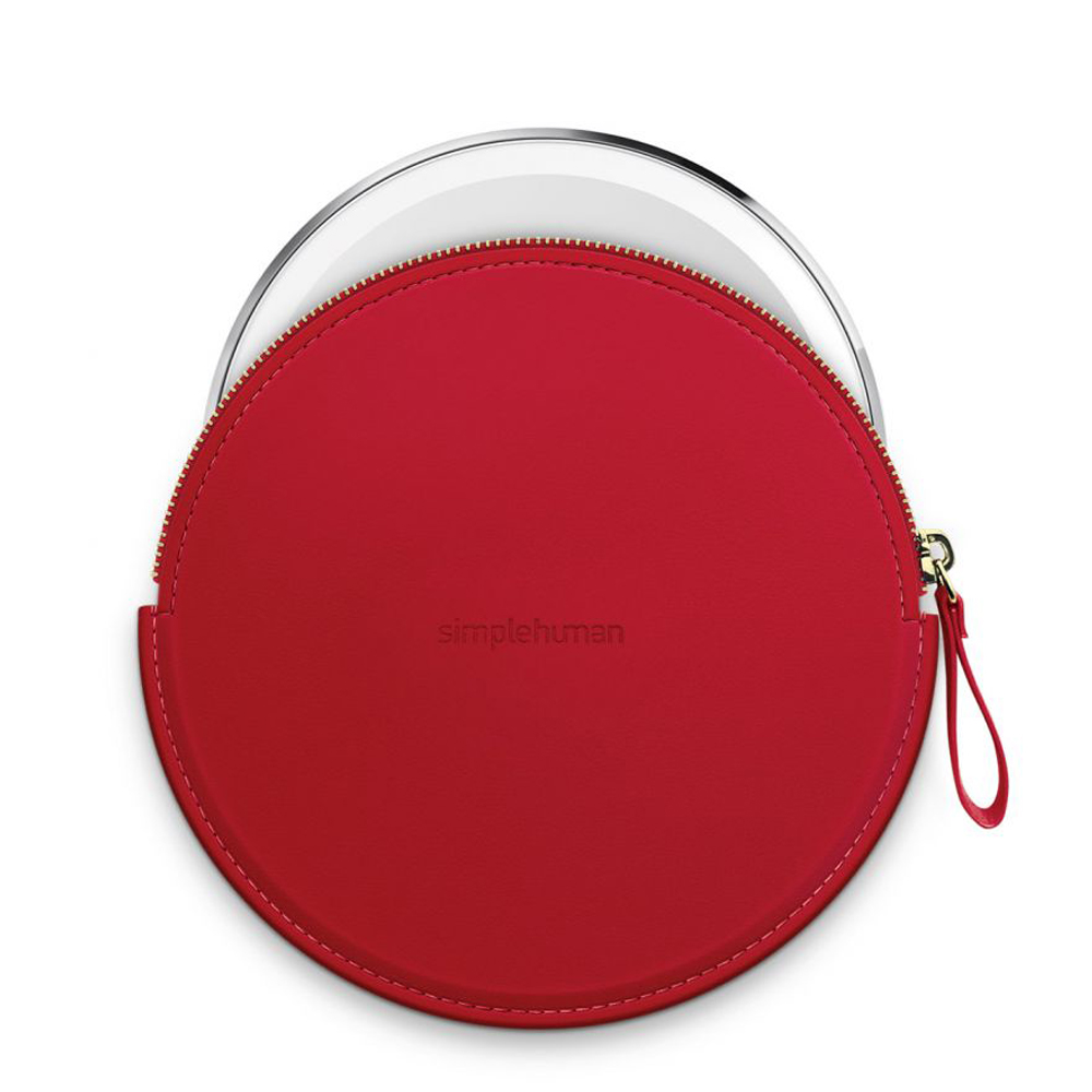 Simplehuman Sensor Mirror Compact Zip Case Red Peter's of Kensington