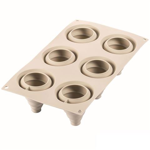 Silikomart Soffice Incanto Mould 6 Cup - Peter's of Kensington