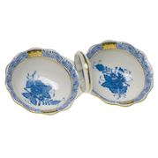 Herend - Chinese Bouquet Blue AB Twin Salt